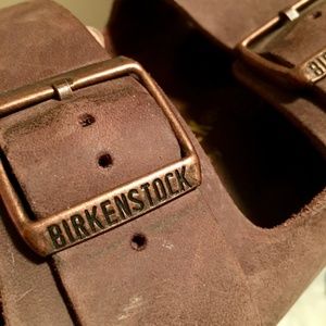 Used Birkenstock Sandals in Brown Leather